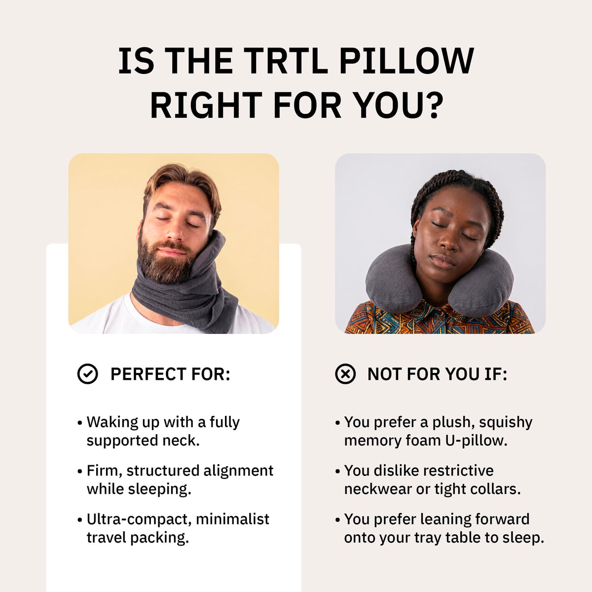 trtl Travel Pillow, Black