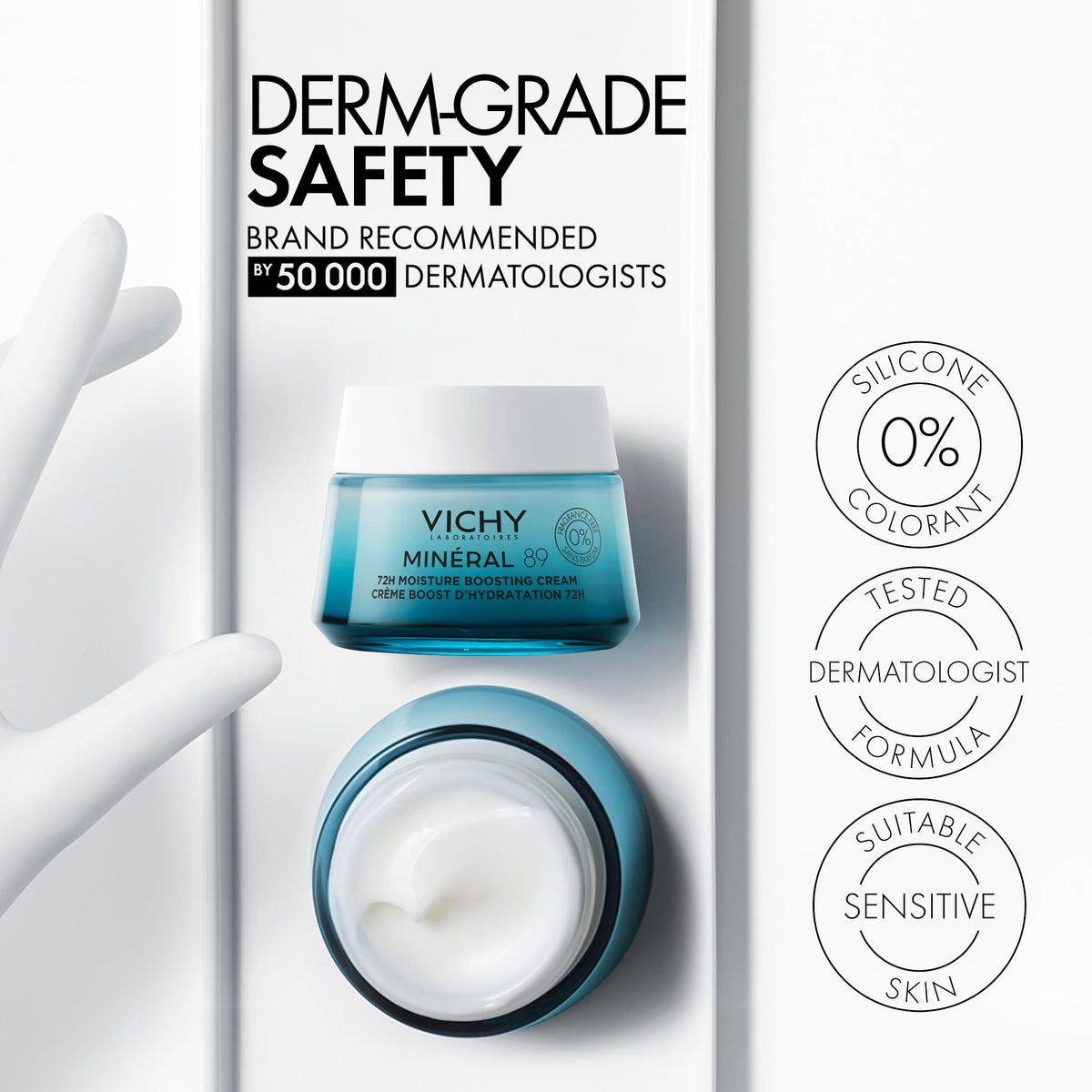 Vichy Minéral 89 Face Moisturizer, Normal-Dry Skin, 50 mL