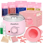Wax Kit with Wax Warmer, 5 Packs Hard Wax Beads and Wax Pot
