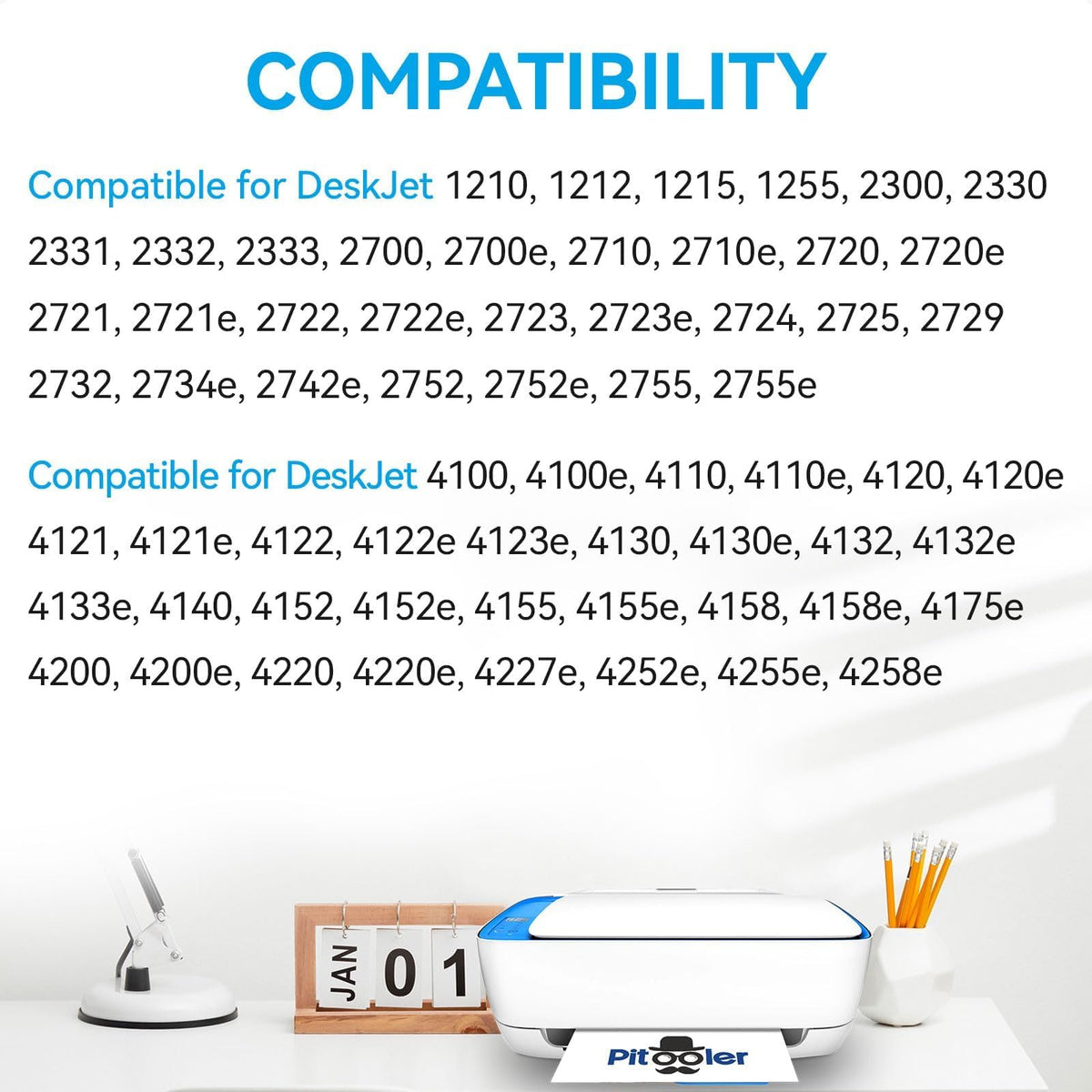 67XL Compatible Ink Cartridges for HP 67, Black/Colour Combo Pack