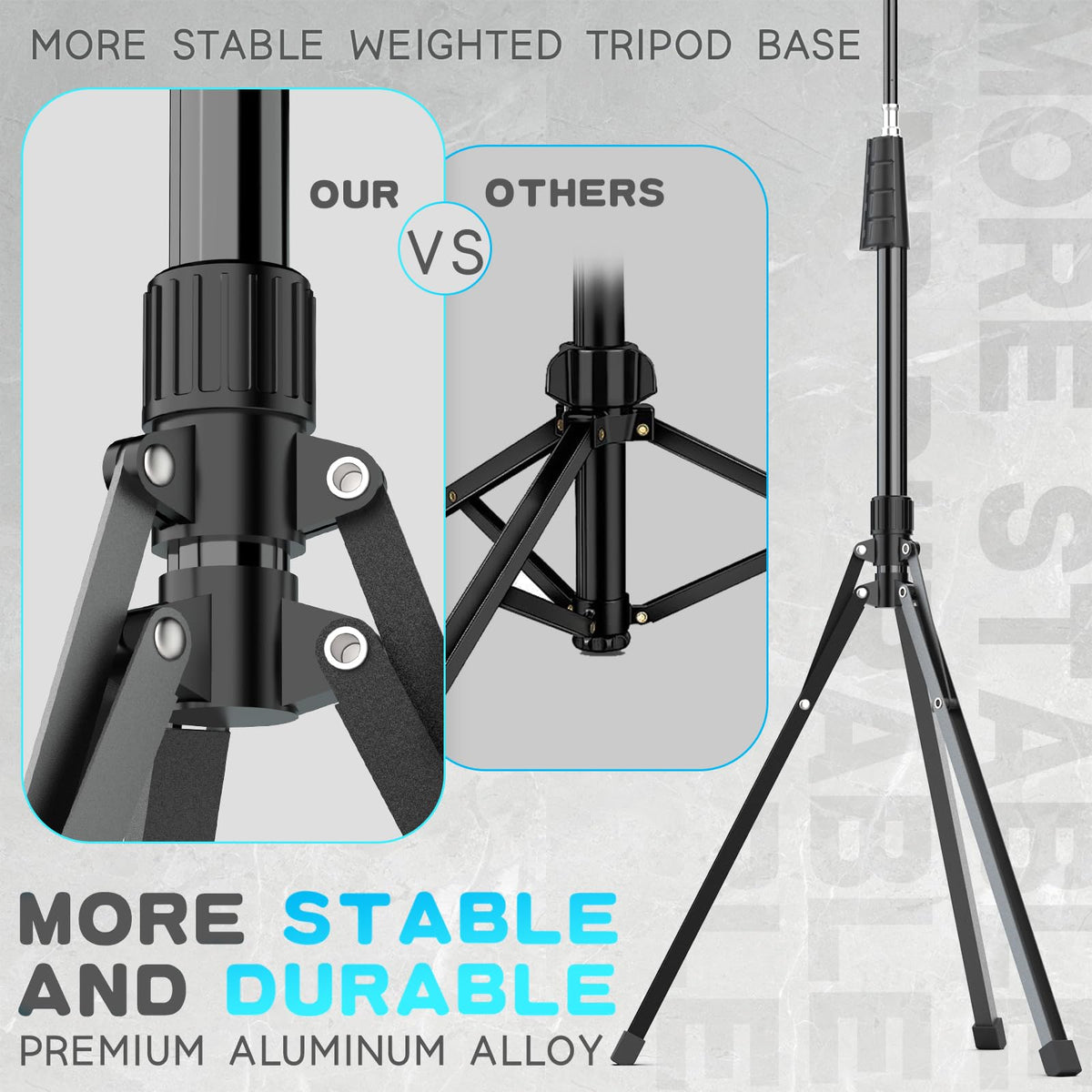 UBeesize 92" Cell Phone Tripod Stand with Gooseneck and Remote