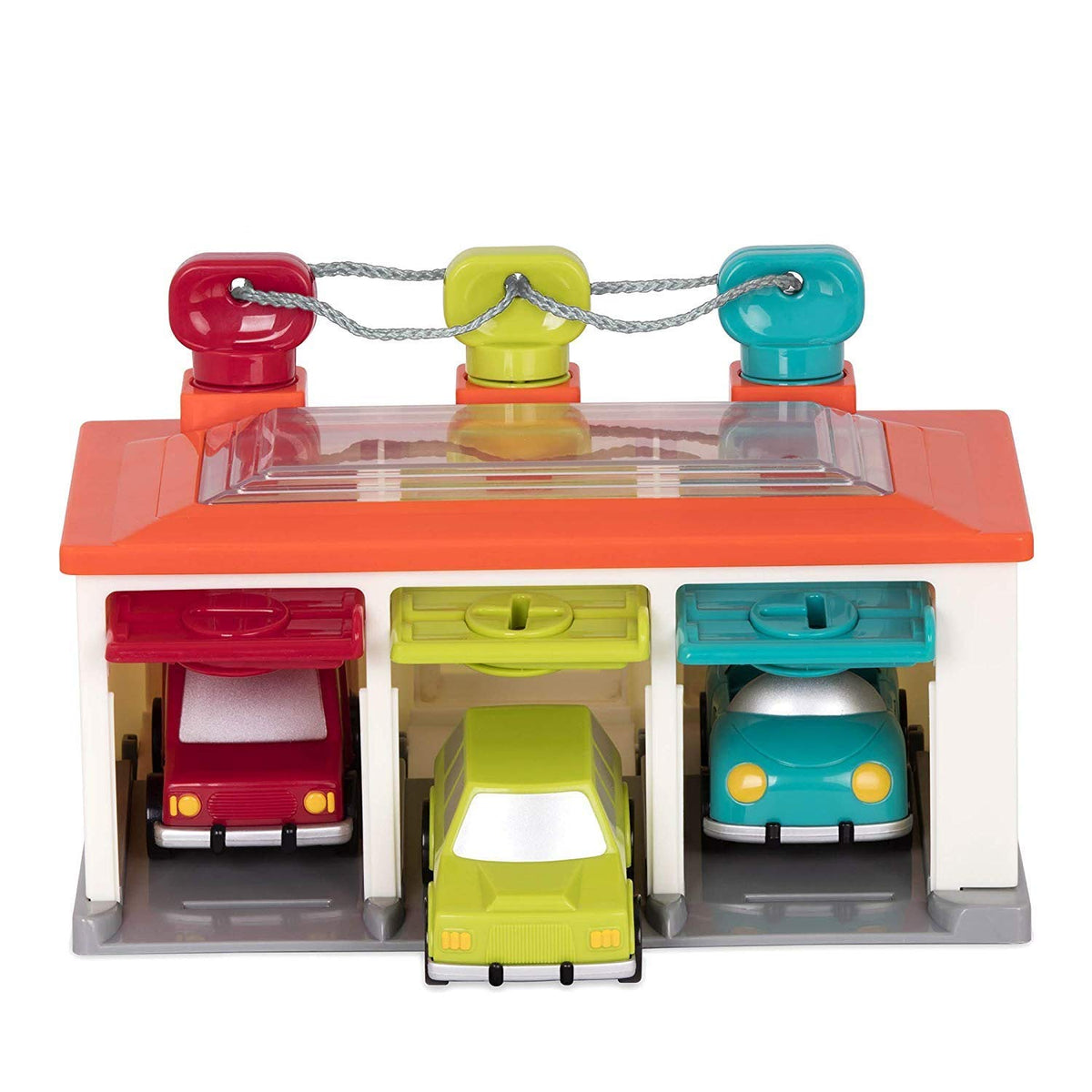 Battat Color Sorting Push-and-Go Playset, Red