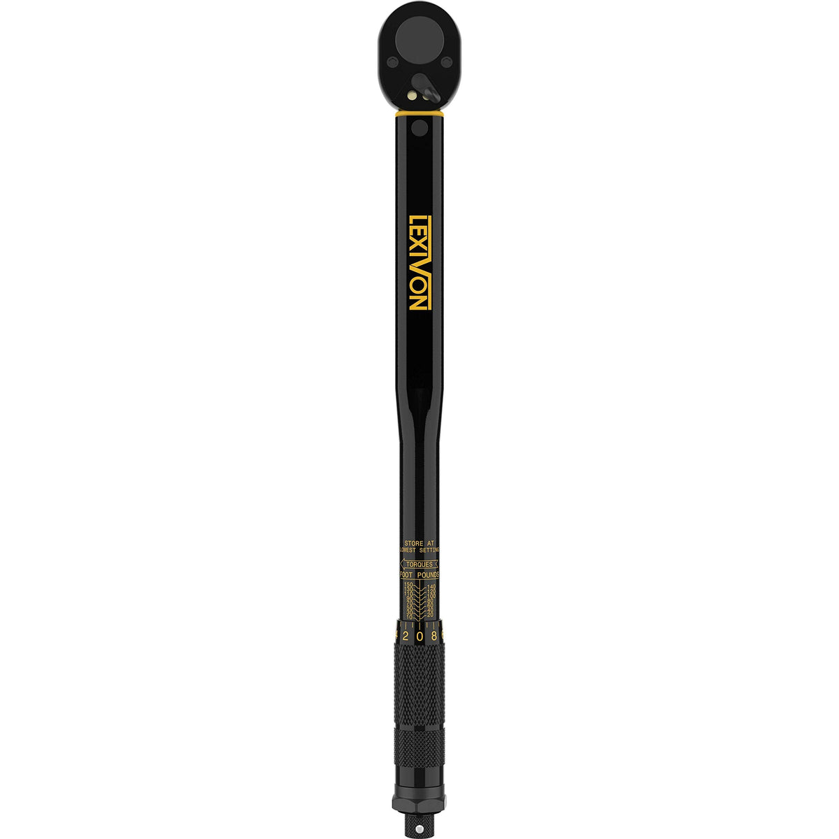 LEXIVON LX-183 1/2" Drive Click Torque Wrench, 10-150 ft-lb