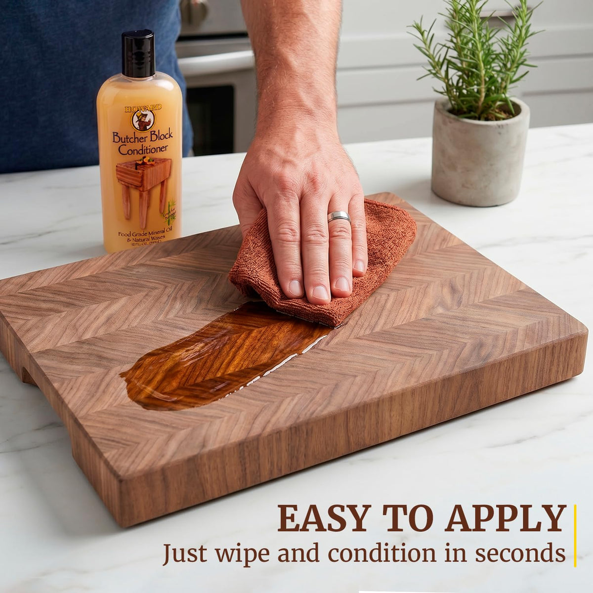 Howard BBC012 Butcher Block Conditioner, 12-Ounce