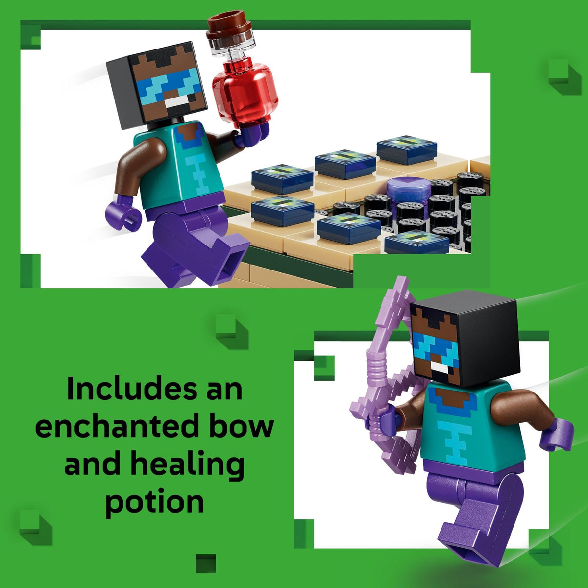 LEGO Minecraft Nether & End Portal Journey Building Toy, 21584