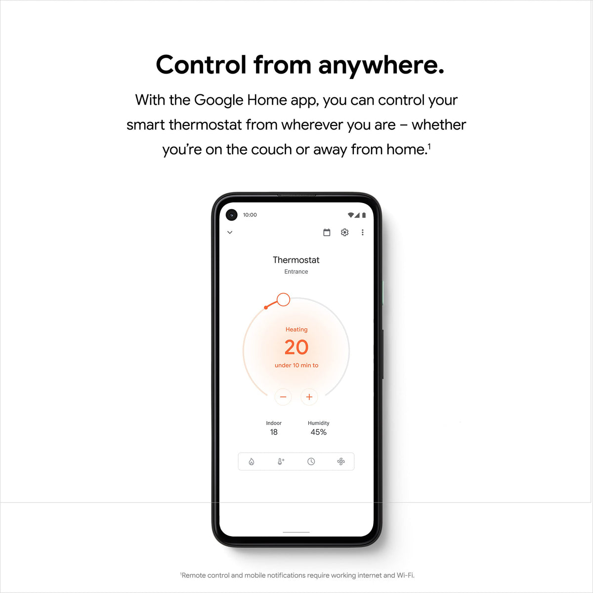 Google Nest Thermostat, Fog