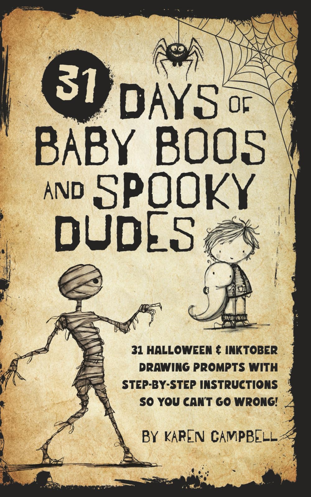 31 Days of Baby Boos and Spooky Dudes, Halloween Drawing Prompts