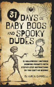 31 Days of Baby Boos and Spooky Dudes, Halloween Drawing Prompts