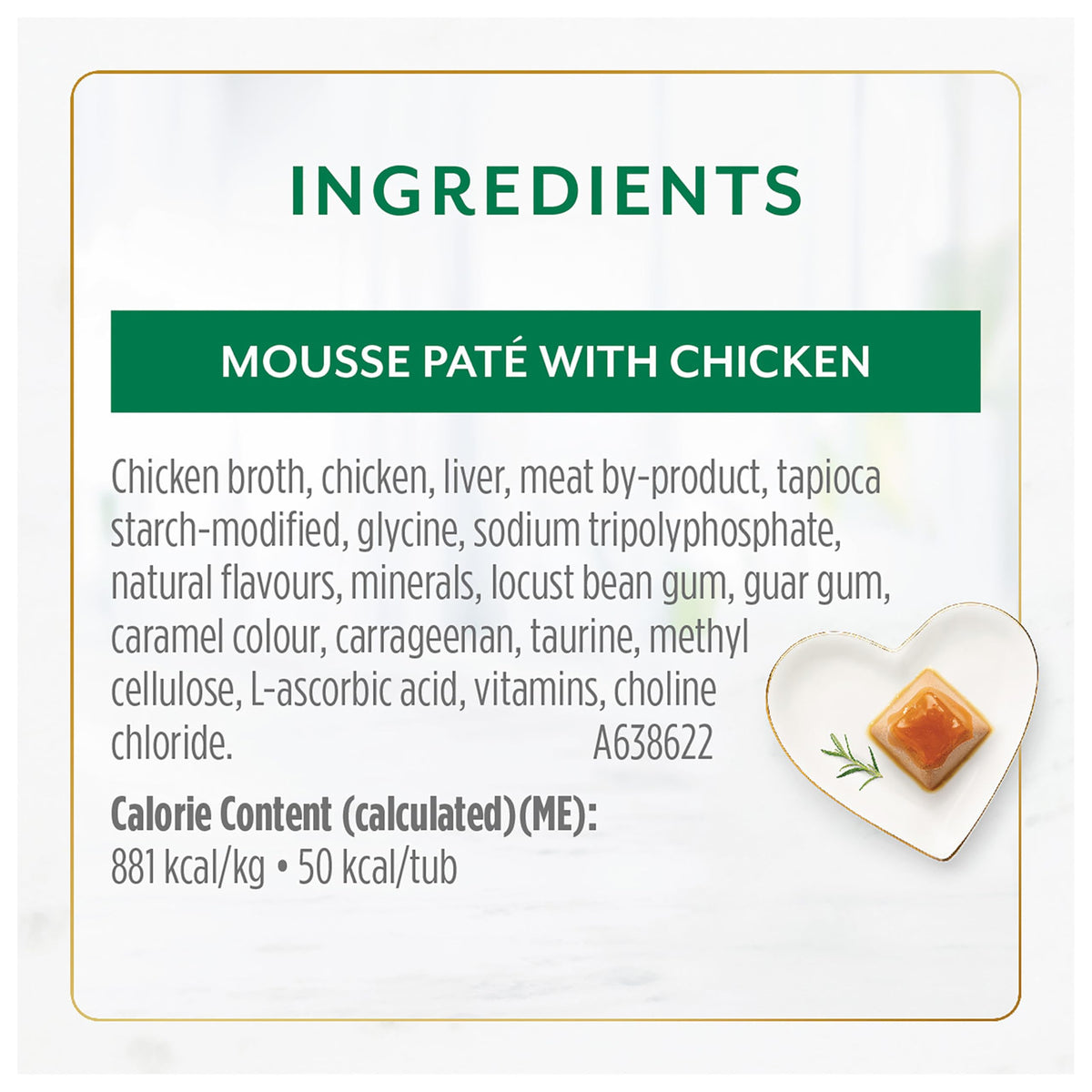 Fancy Feast Gems Mousse Pâté Chicken Wet Cat Food, 57g, 2 Pack x 8