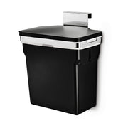 simplehuman In-Cabinet Trash Can, Black, 10 L