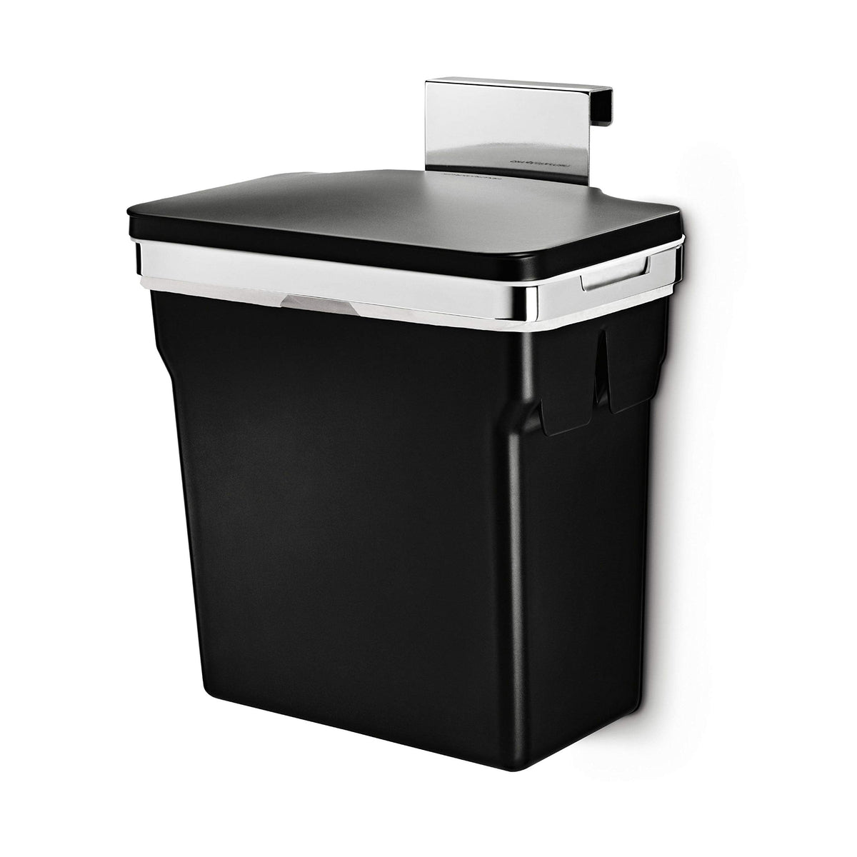 simplehuman In-Cabinet Trash Can, Black, 10 L