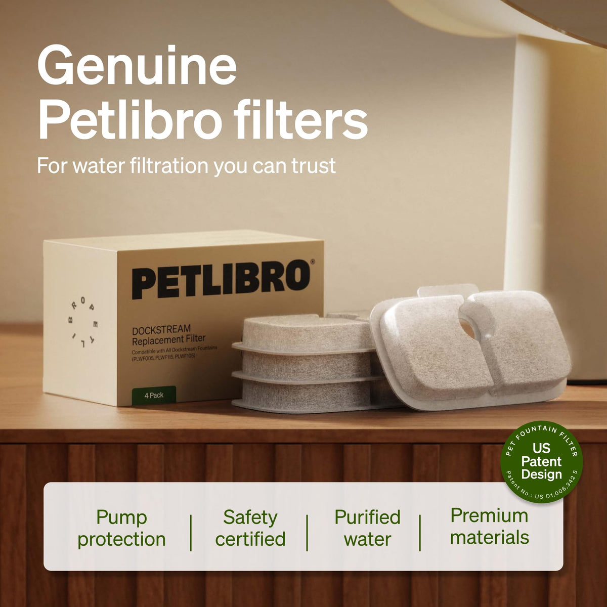 Petlibro Dockstream Replacement Filters, PLWF005/PLWF115, 8 Pack