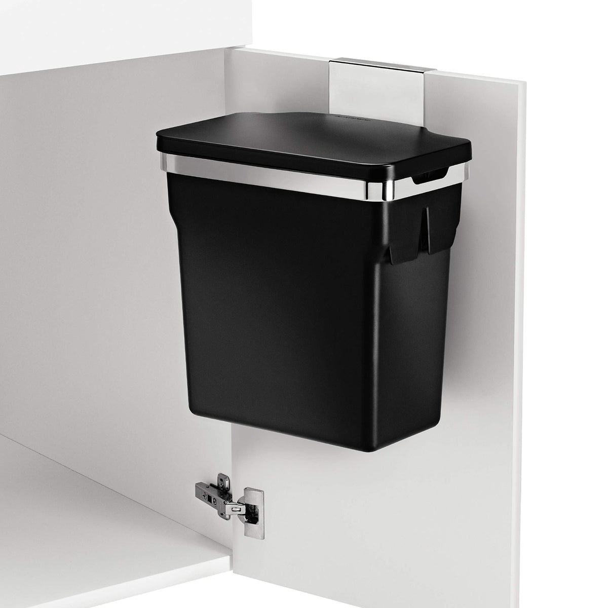 simplehuman In-Cabinet Trash Can, Black, 10 L