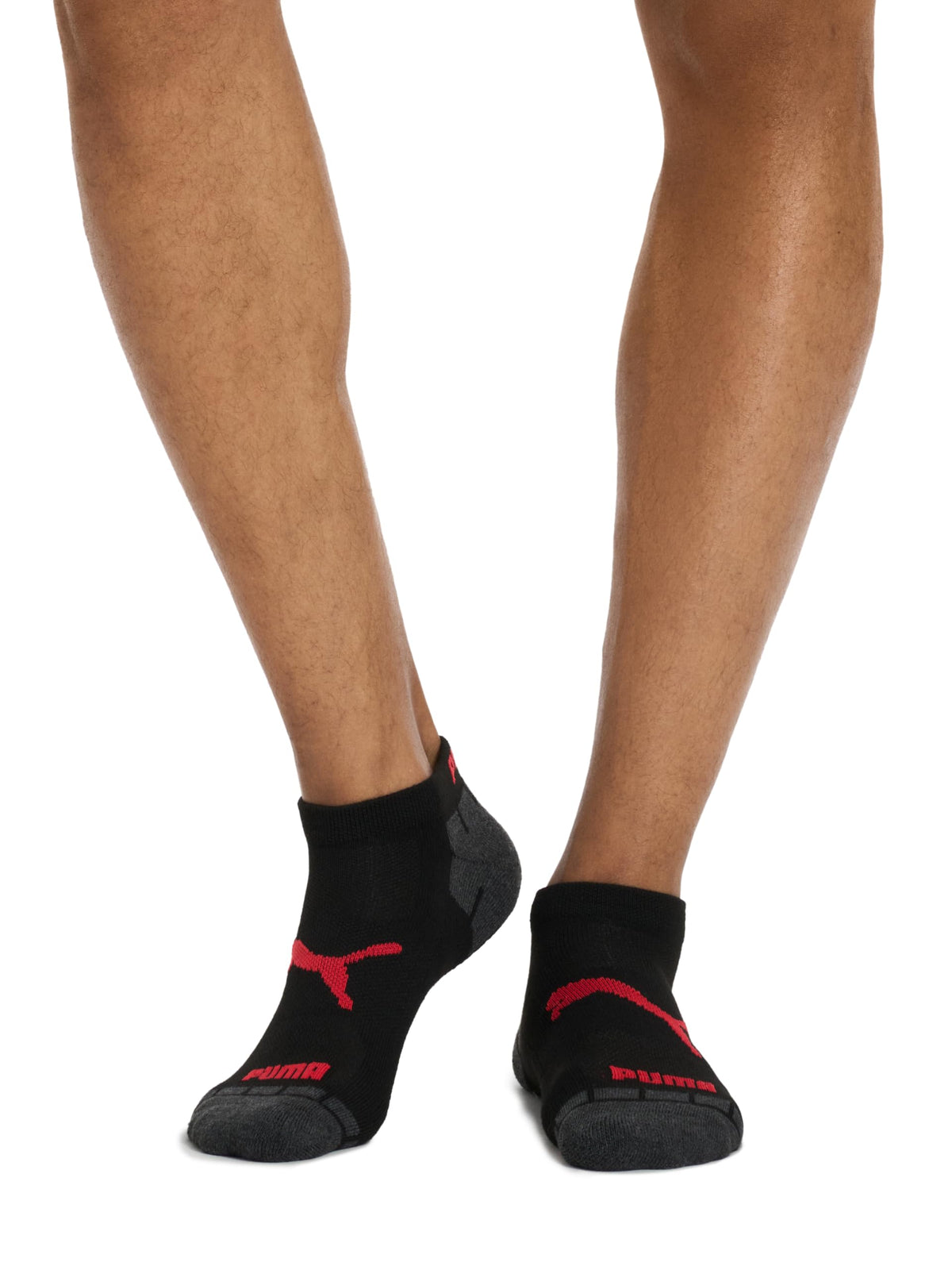 PUMA Men's Low Cut Running Socks, Black (8 Pack)