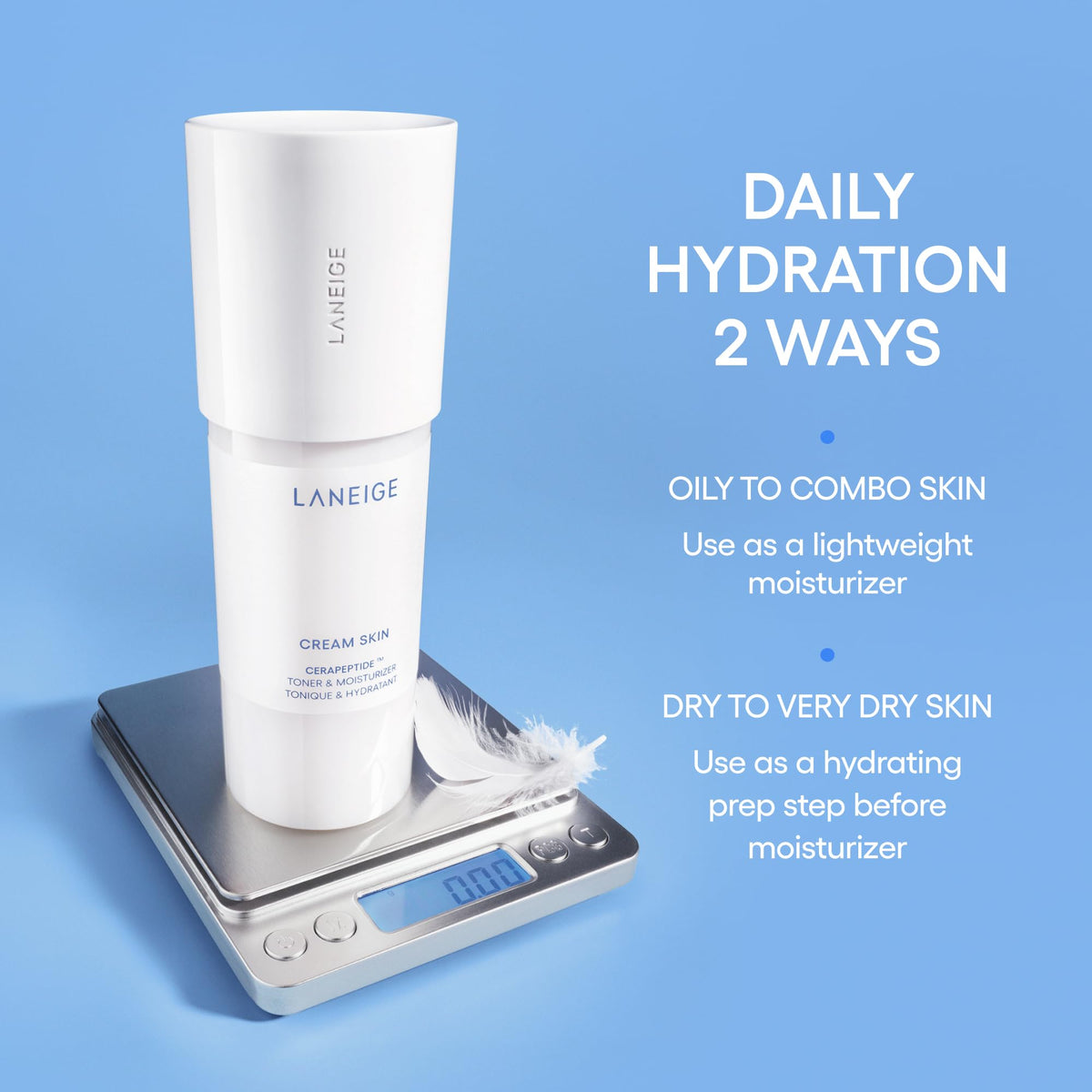 Laneige Cream Skin Toner and Moisturizer Mini