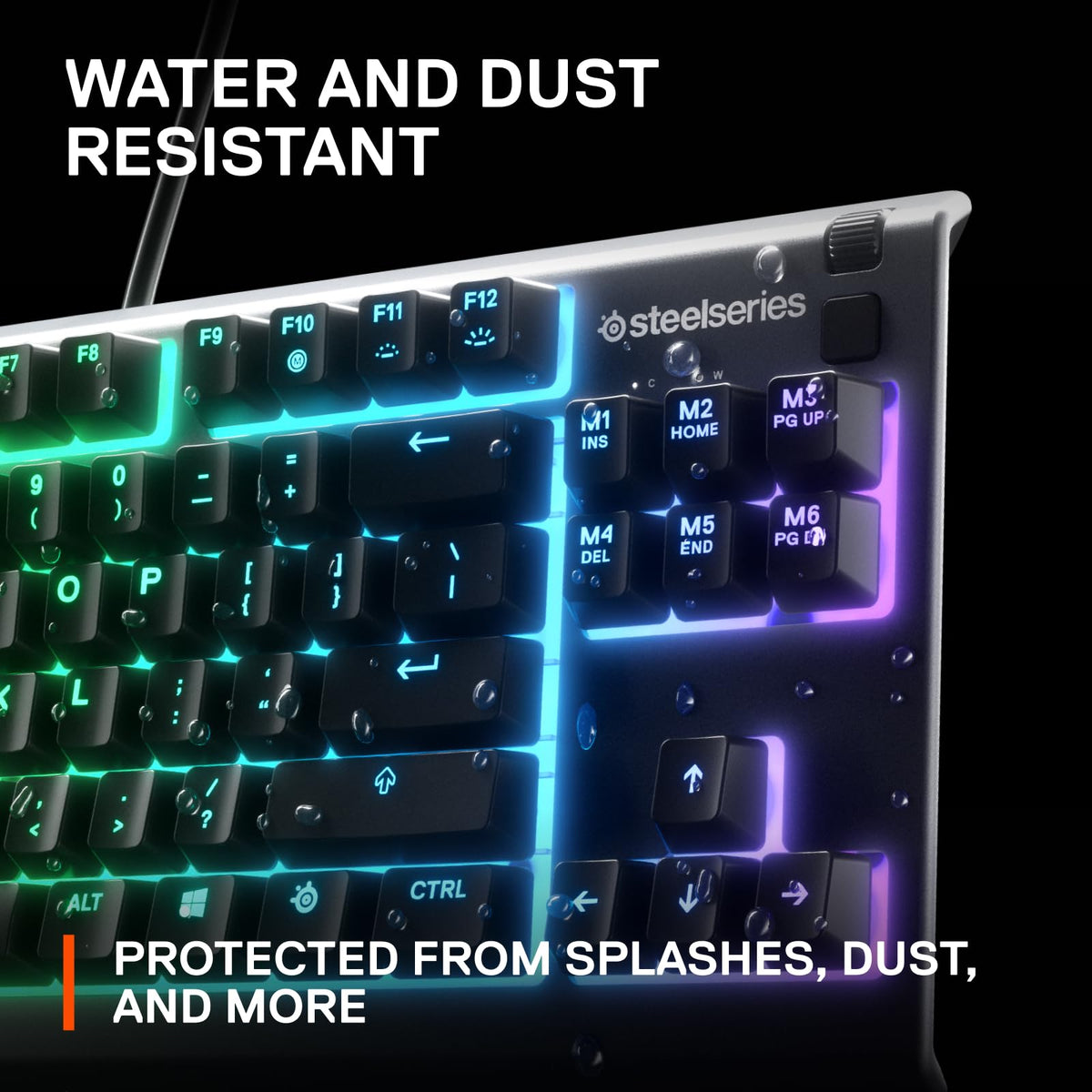 SteelSeries Apex 3 TKL RGB Gaming Keyboard, 8-Zone, Black