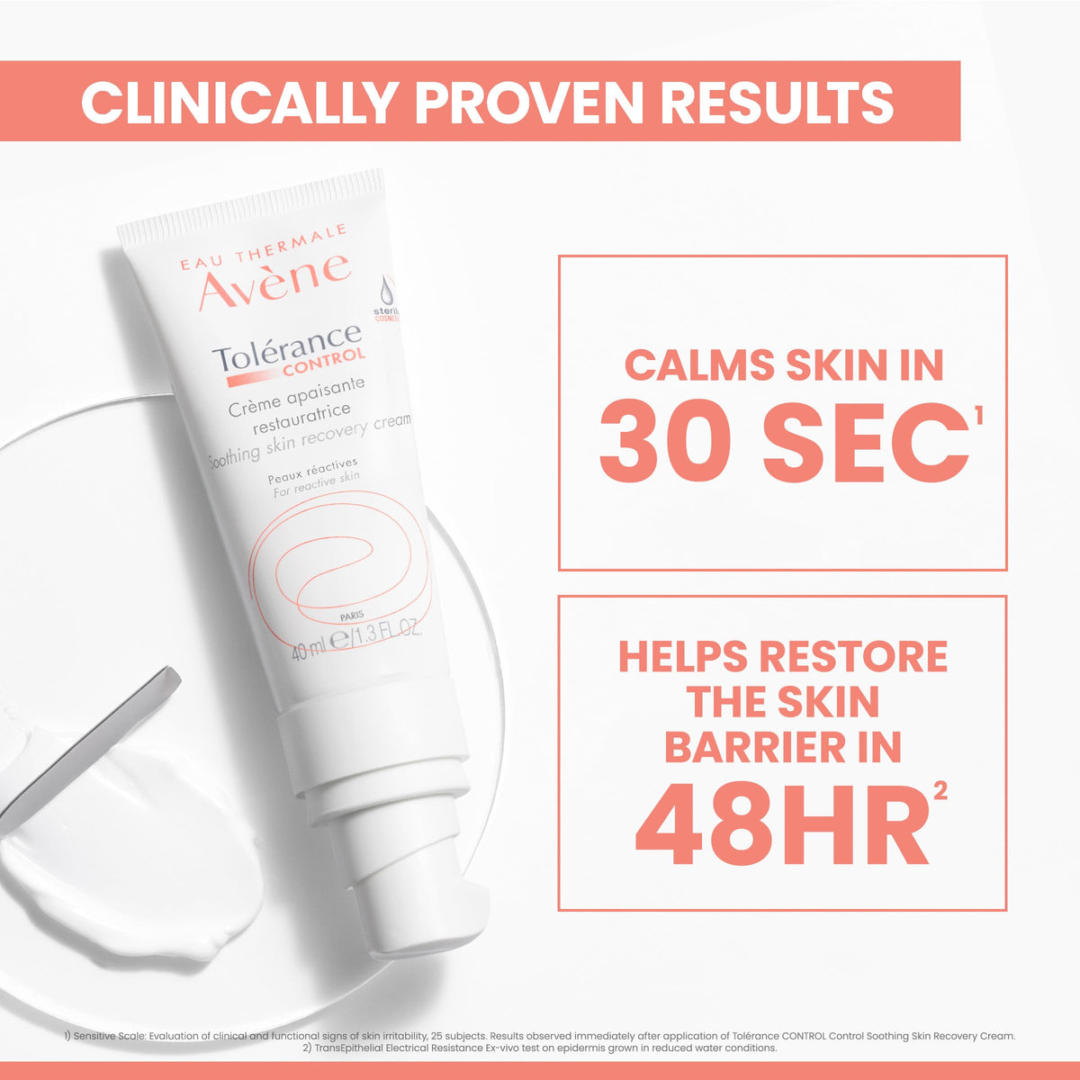 Avène Tolerance Control Soothing Skin Recovery Cream, 40 mL