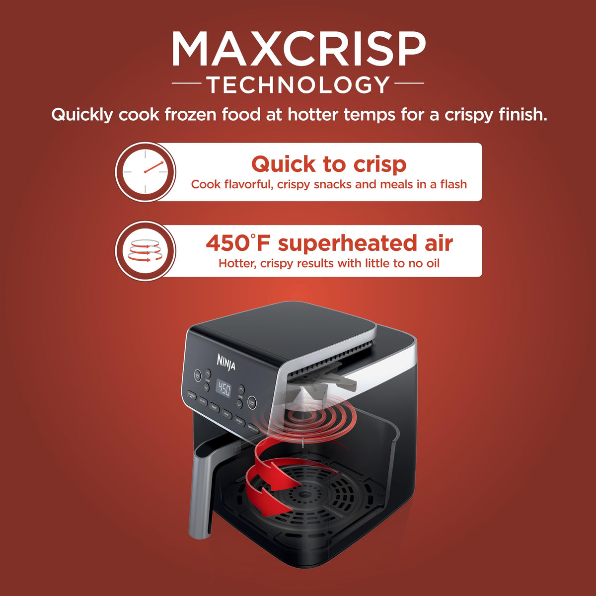 Ninja Air Fryer Pro XL 6-in-1 AF181C, 6.5 Qt