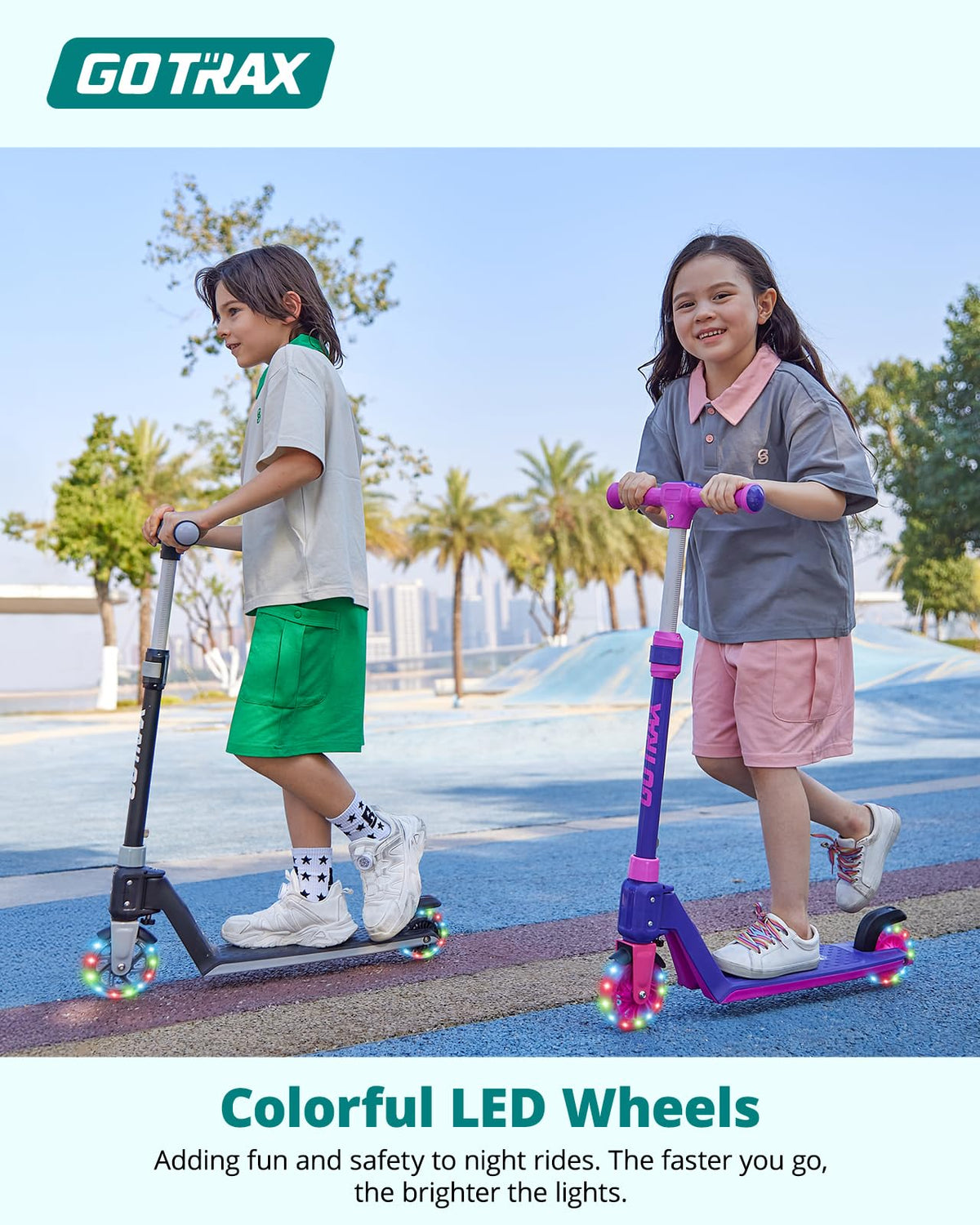 Gotrax K03 Kids' Kick Scooter with LED Wheels