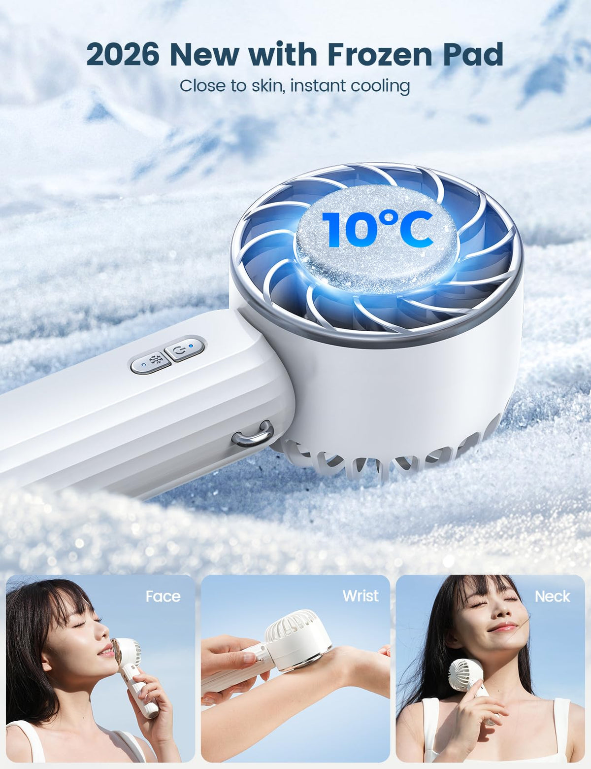 Lamicall Frozen Pad Handheld Fan