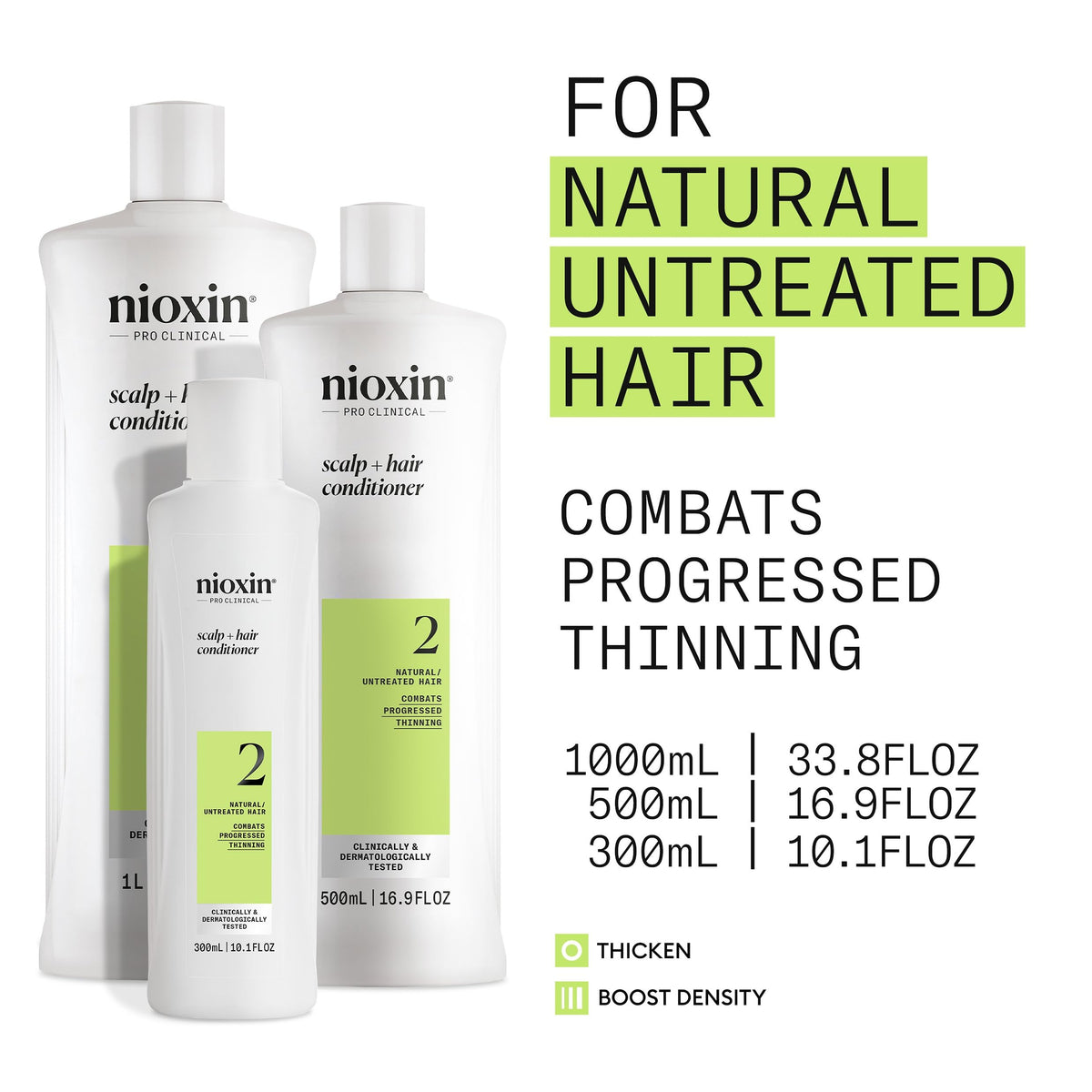 Nioxin Scalp + Hair Thickening System 2 Conditioner, 16.9 fl oz