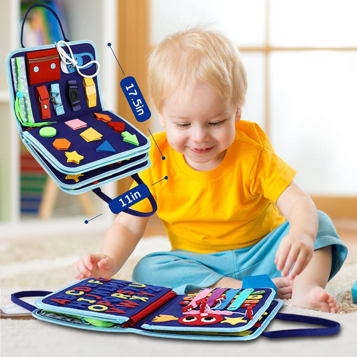 Esjay Montessori Busy Board for Toddlers