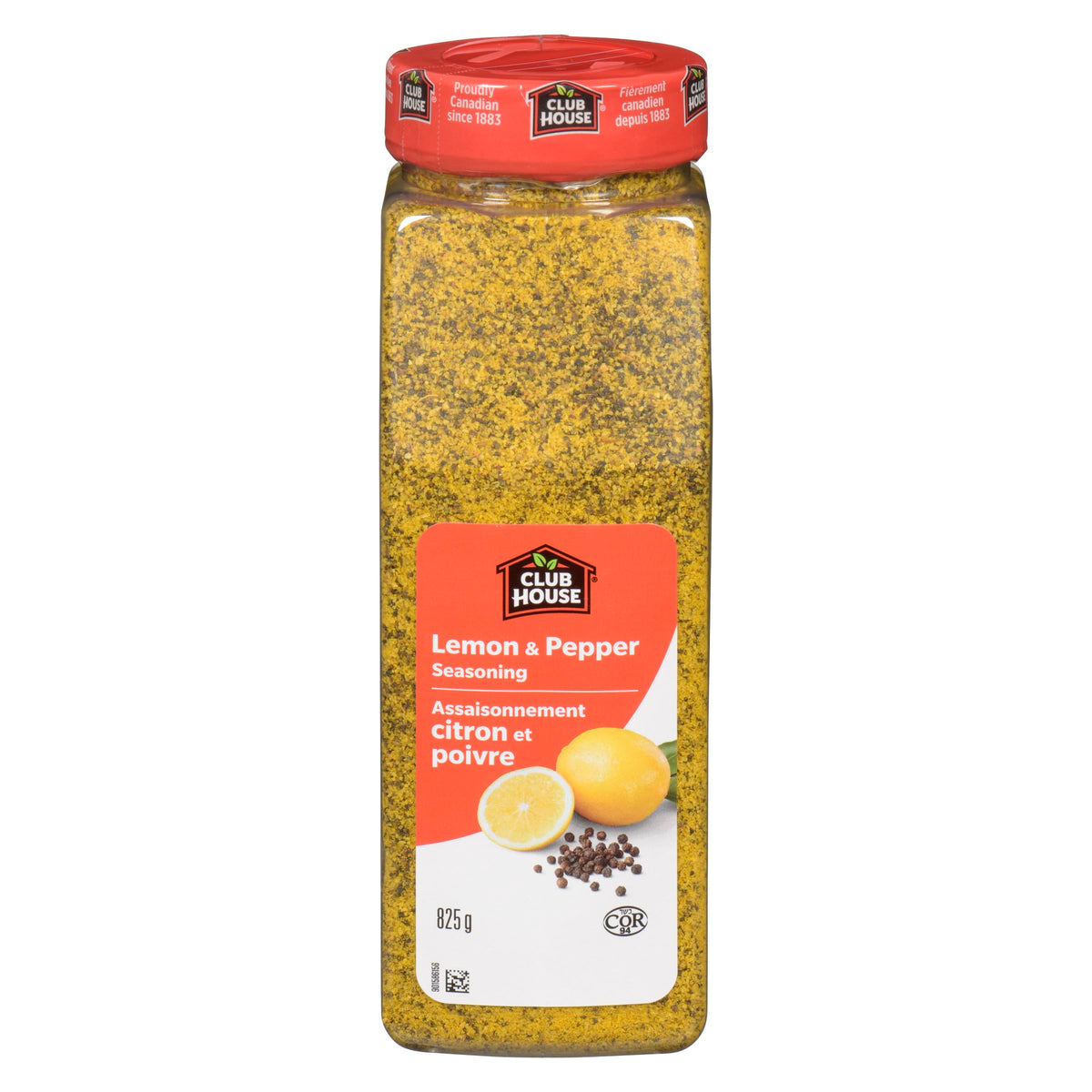 Club House Lemon & Pepper Seasoning, Kosher, 825g