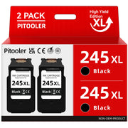 Pitooler 245XL Compatible Black Ink Cartridge for Canon