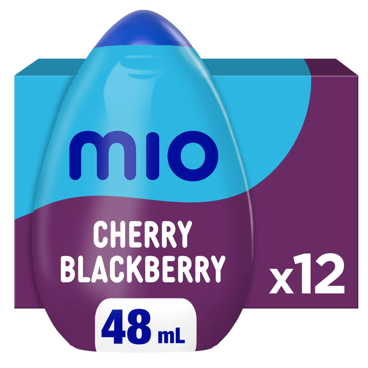 mio Cherry Blackberry Liquid Water Enhancer, 48 ml, 12-Pack