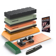 Knife Sharpening Stone Set, 400/1000 and 3000/8000 Grit