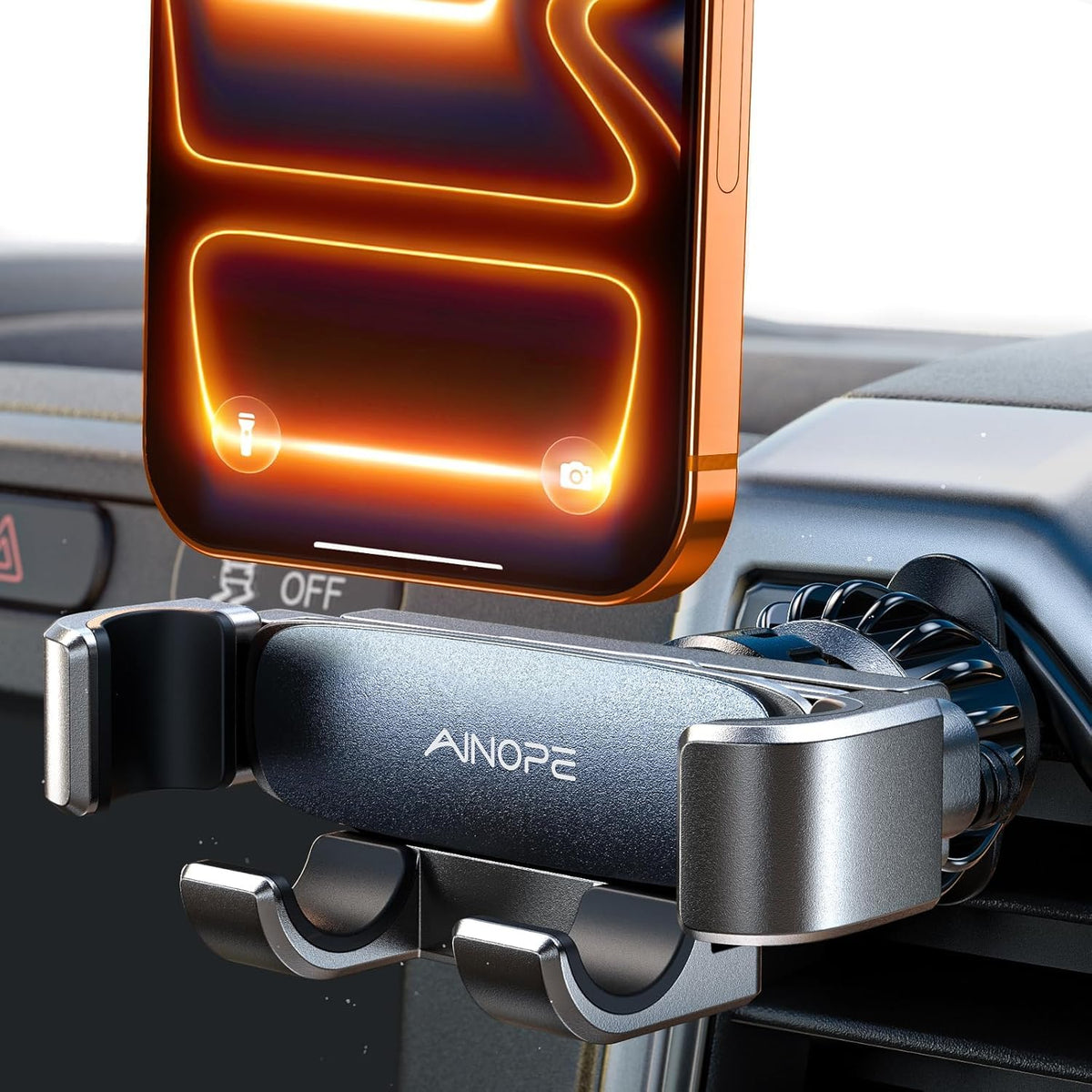 AINOPE Phone Holder for Car Vent, Auto Lock