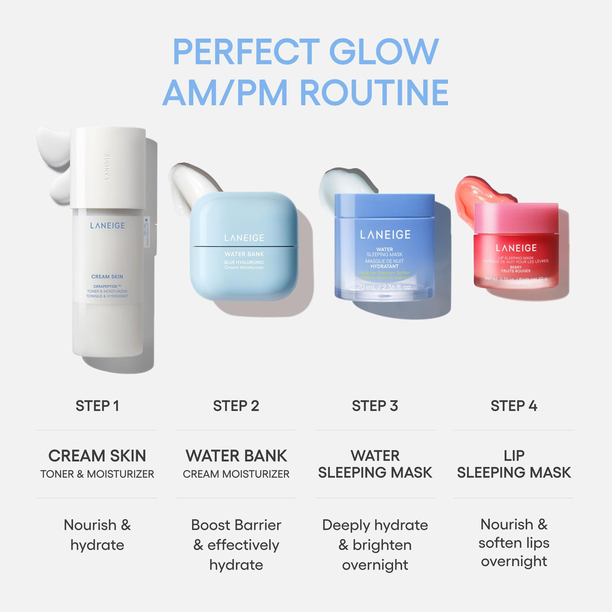 Laneige Cream Skin Toner and Moisturizer Mini