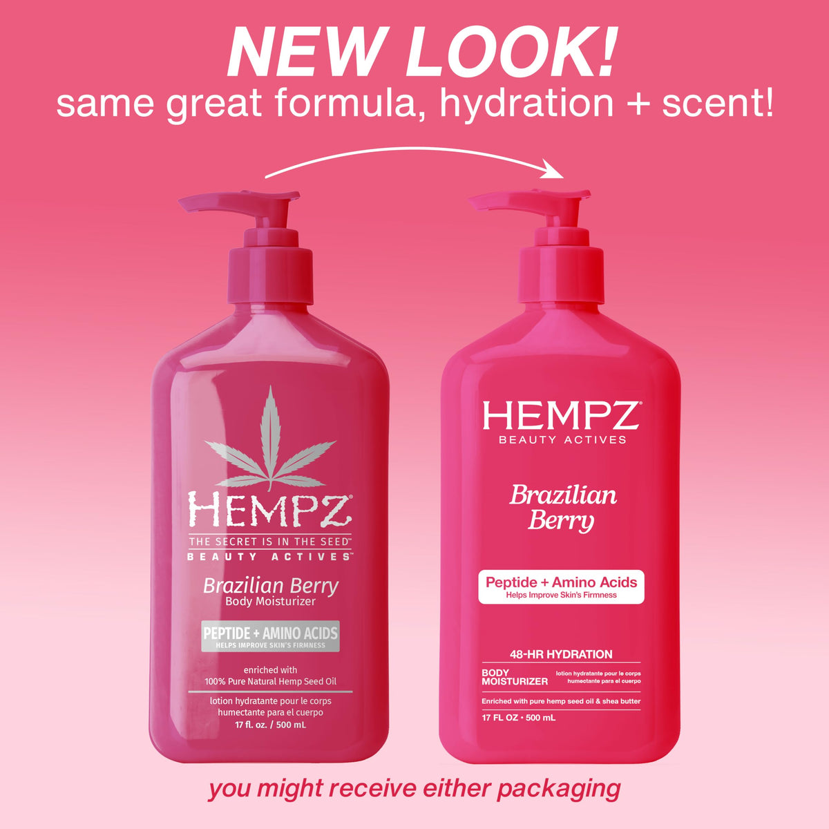 Hempz Brazilian Berry Beauty Actives Lotion, 17 oz.