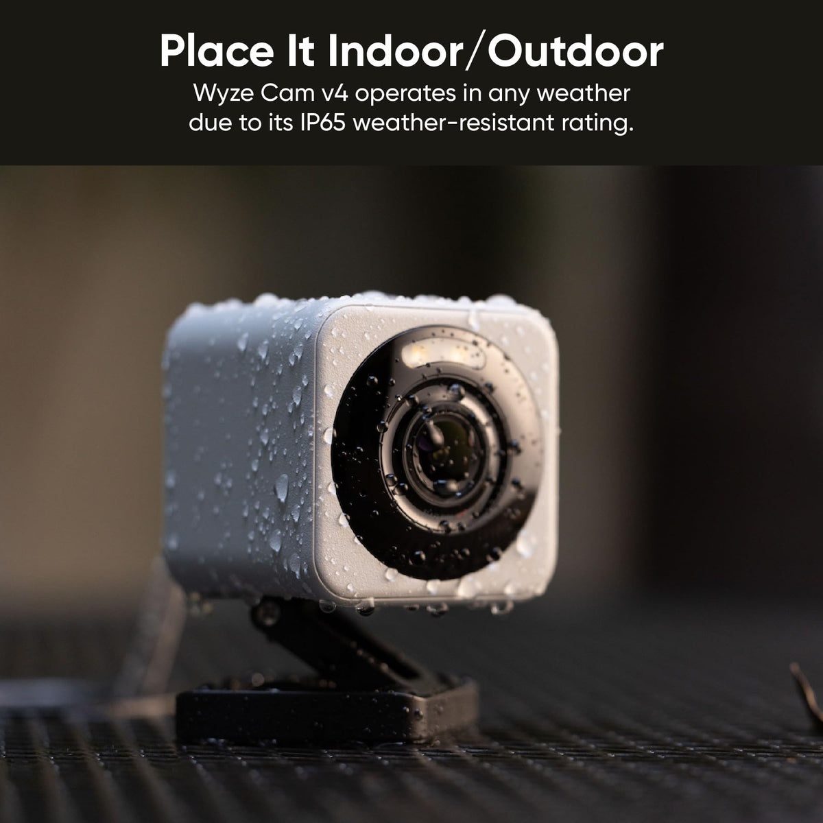 Wyze Cam v4 2.5K Security Camera, Grey, 2 Pack