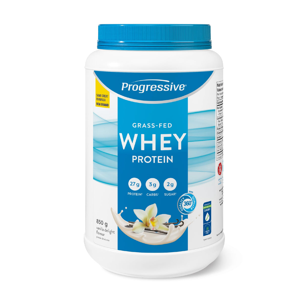 Progressive Grass-Fed 100% Whey Protein Powder, Vanilla