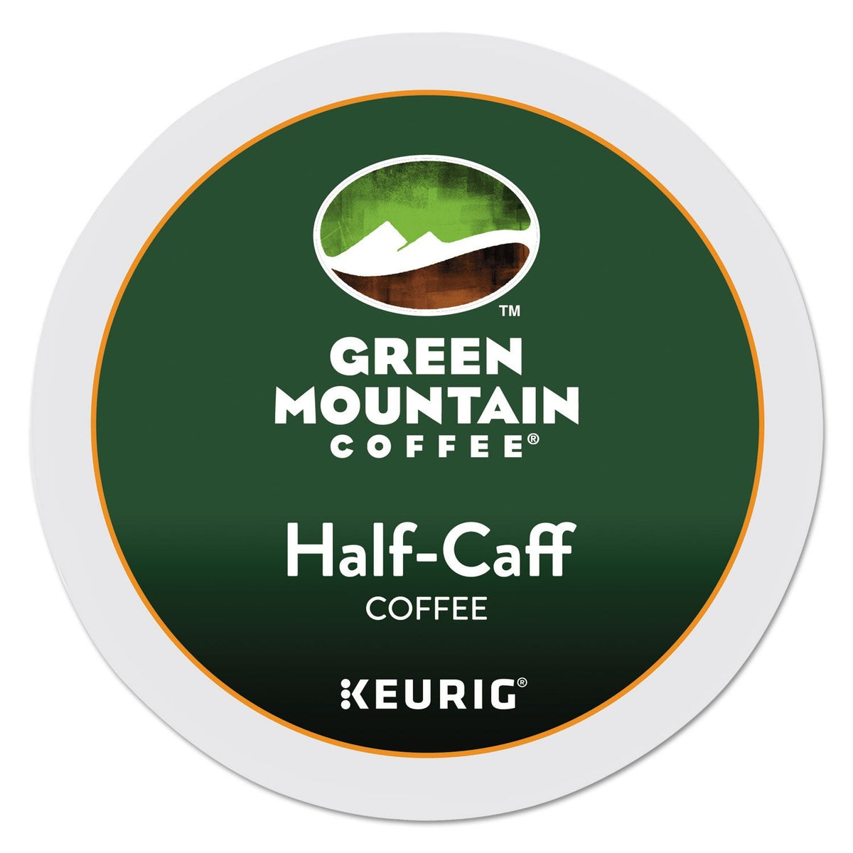 Green Mountain Coffee Half-Caff Decaf, Medium/Dark Roast, 24 Count