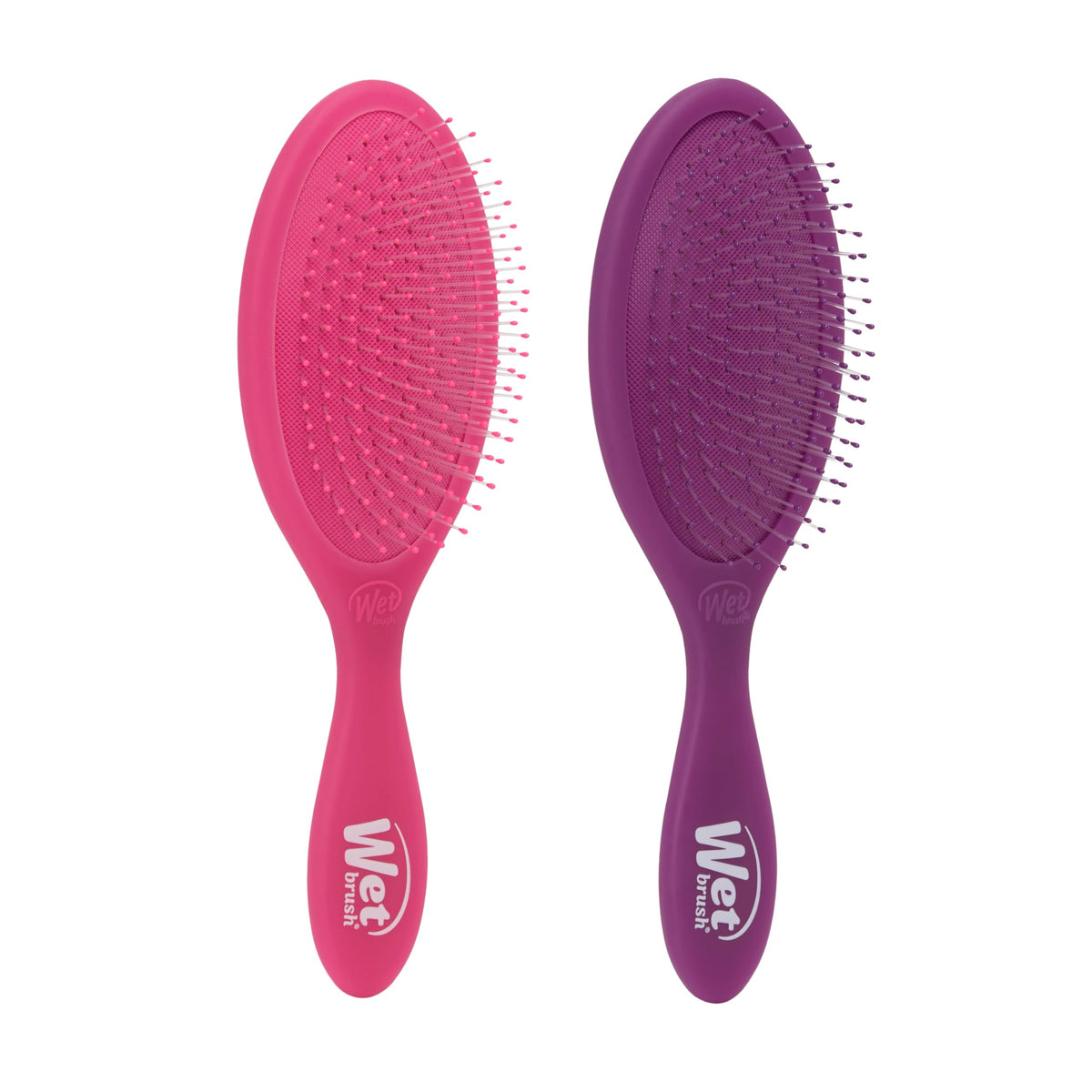 Wet Brush Original Detangler Brush, Pink and Purple, 2-Piece Bundle