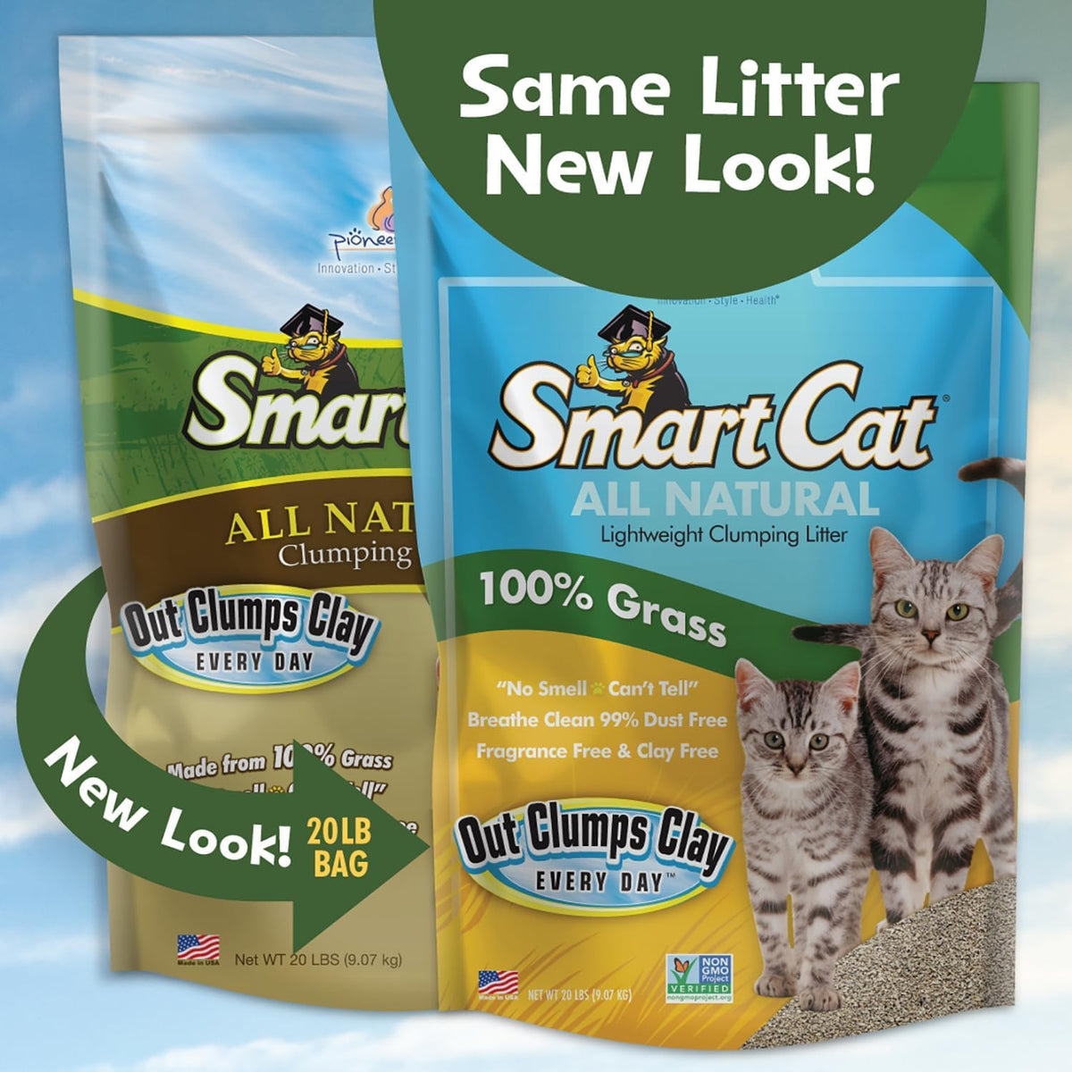 SmartCat 6505 All Natural Clumping Litter, 10 lbs