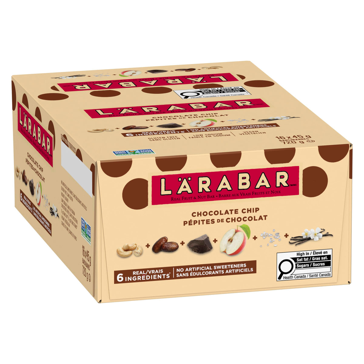 Lärabar Chocolate Chip Energy Bars, 16 Count, 720 g