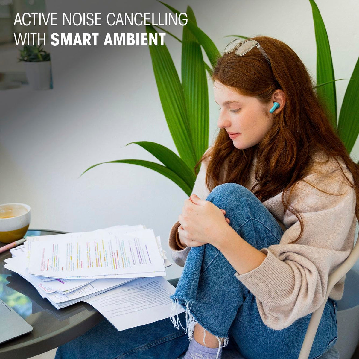 JBL Vibe Beam 2 True Wireless Noise Cancelling Earbuds, Black