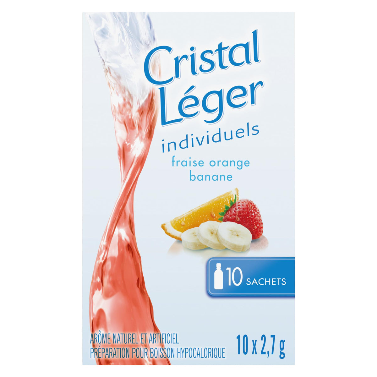 Crystal Light Singles Strawberry Orange Banana, 12 ct