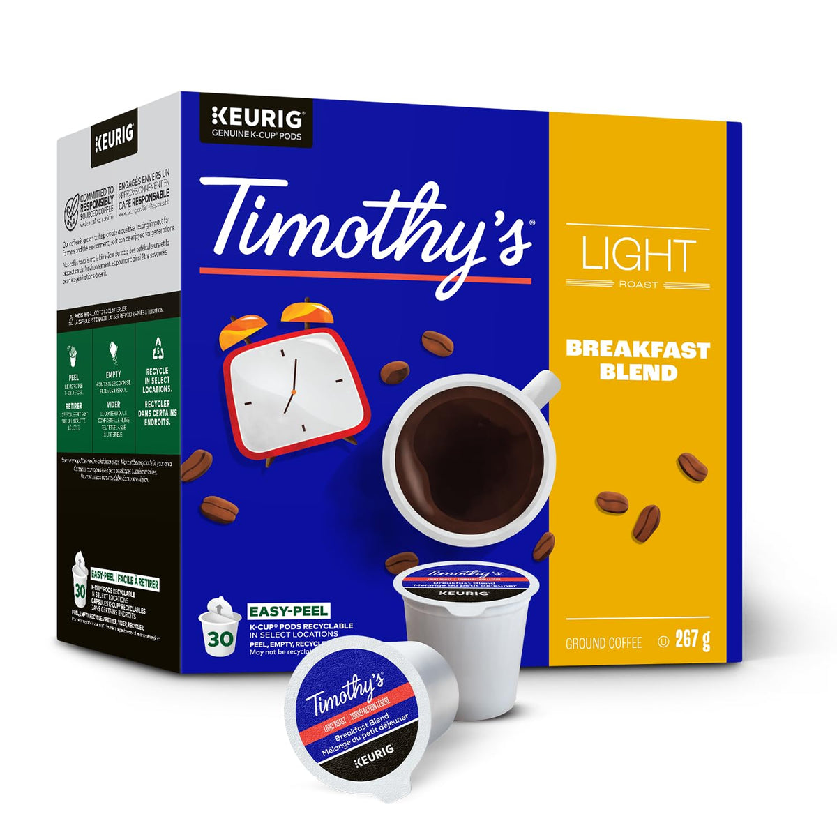 Timothy's Breakfast Blend K-Cup Pods, 30 Count