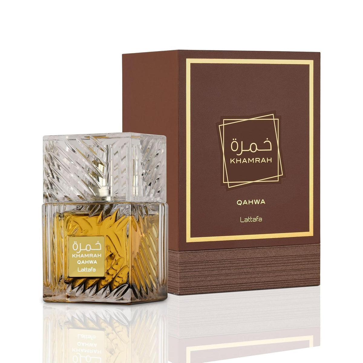 Lattafa Khamrah Qahwa Unisex Eau de Parfum Spray, 3.4 Ounce