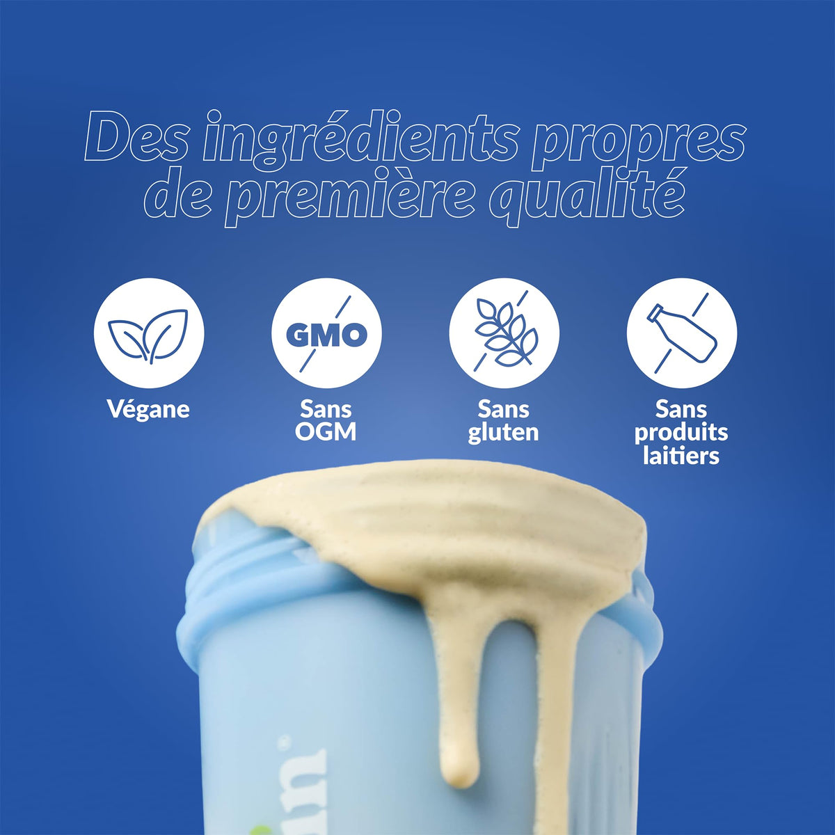 Good Protein Vegan Plant-Based Protein Powder, French Vanilla, 470 g
