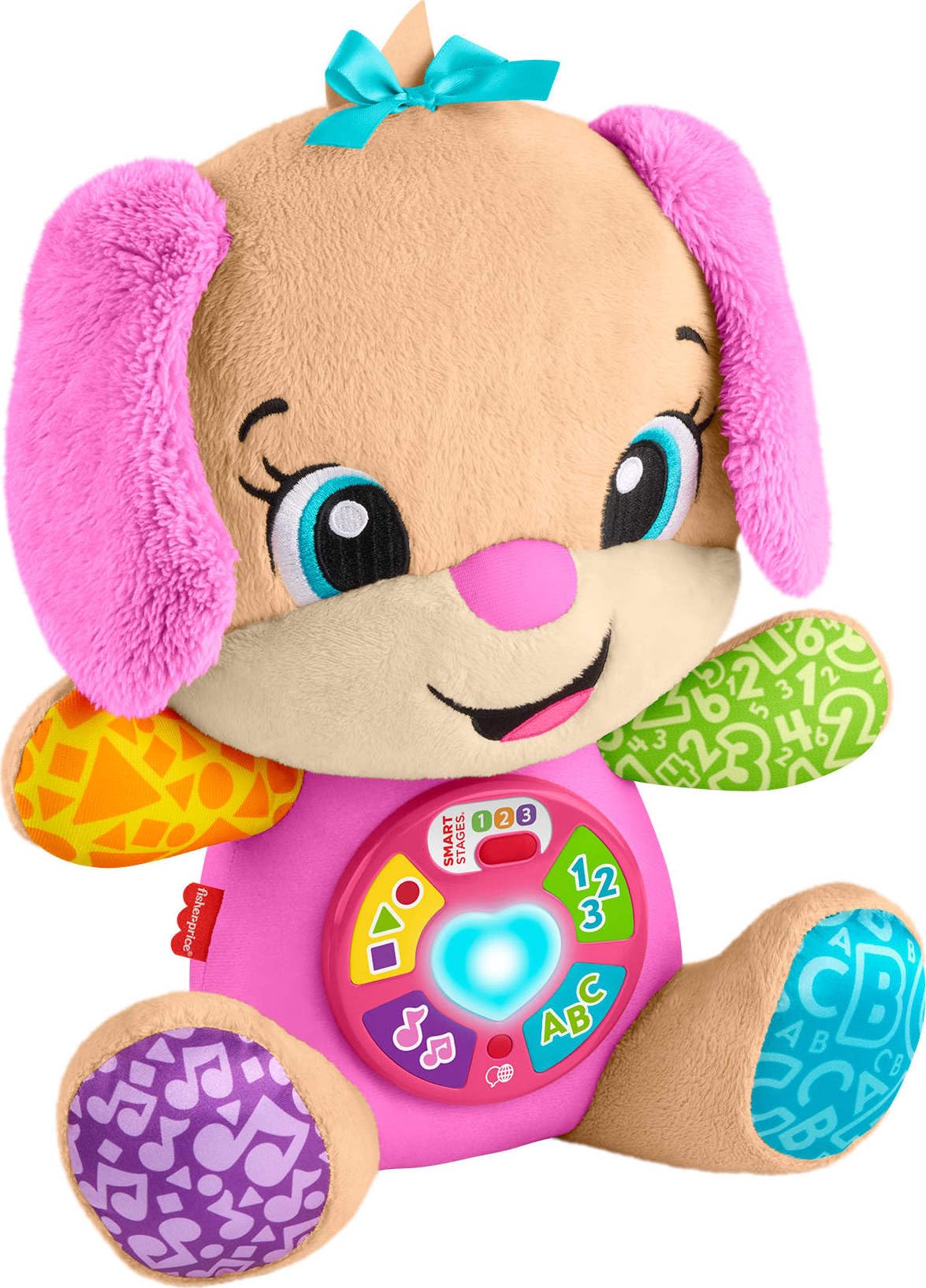 Fisher-Price Laugh & Learn Smart Stages Sis Musical Plush, 6+ Months