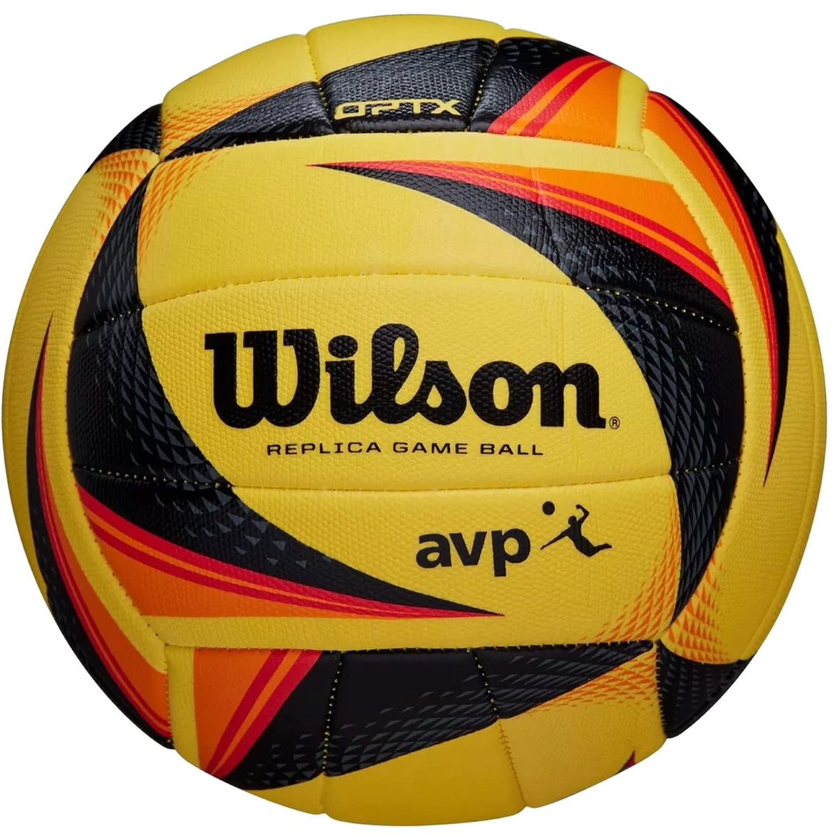Wilson AVP II Replica Outdoor Beach Volleyball, Yellow/Black
