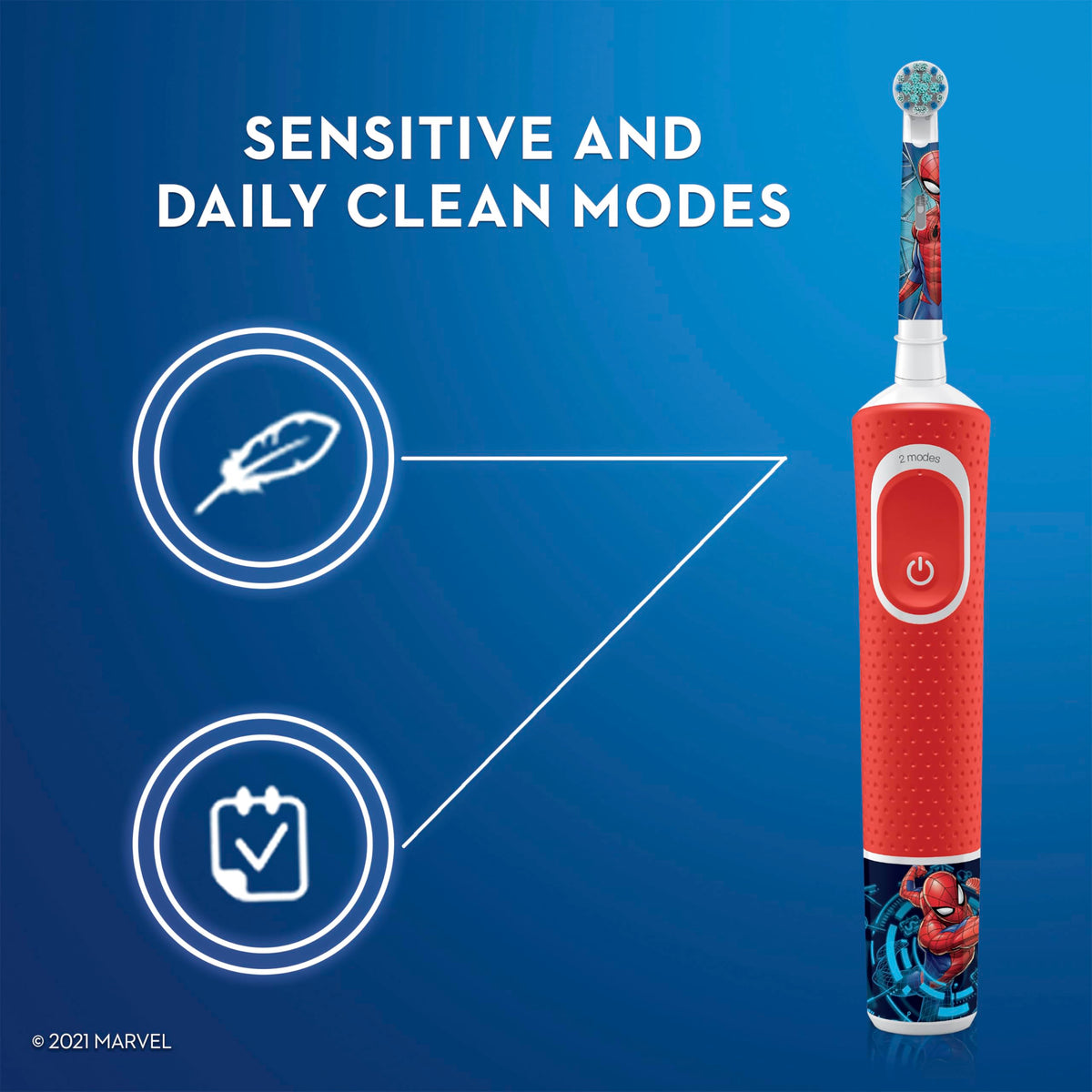Oral-B Kids Electric Toothbrush Marvel's Spiderman, Ages 3+