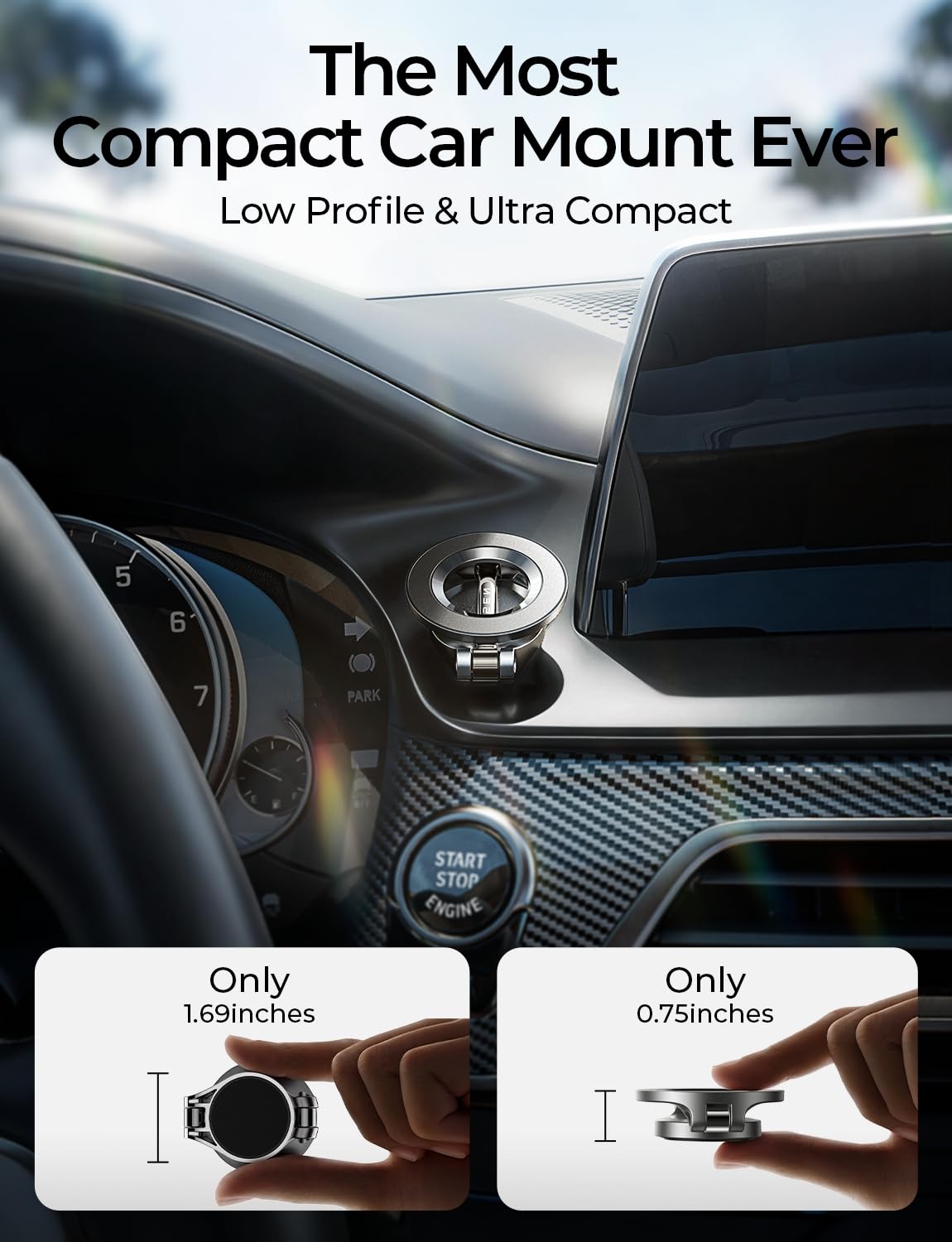 LISEN Magnetic MagSafe Car Phone Mount
