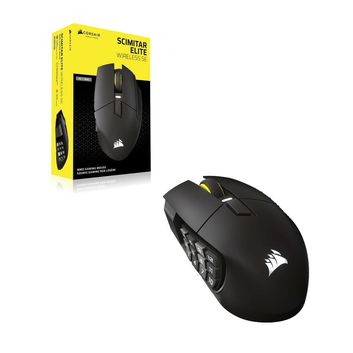 Corsair Scimitar Elite Wireless SE MMO Gaming Mouse, Gunmetal