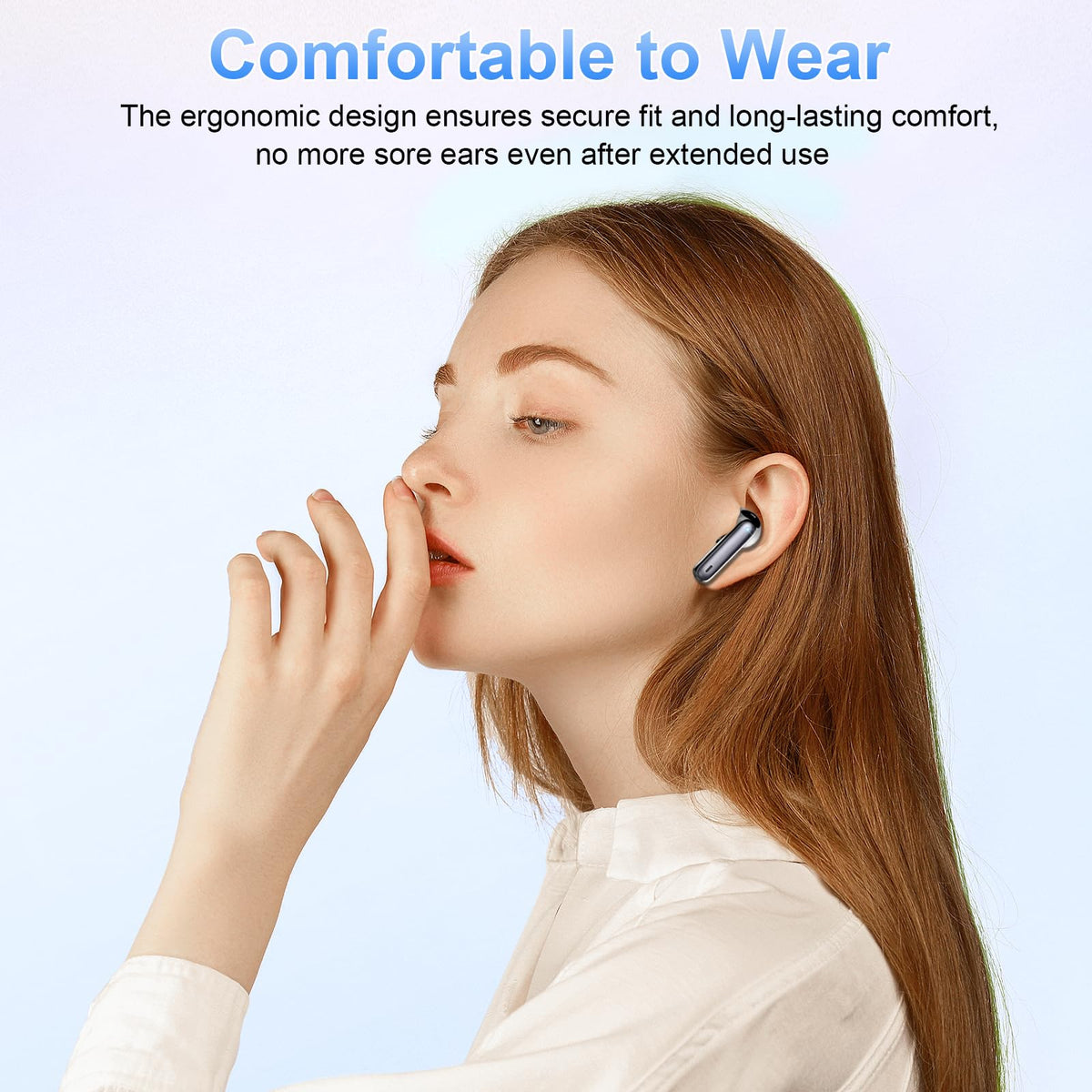 xinwld Mini Wireless Earbuds, Bluetooth 5.4, Deep Black